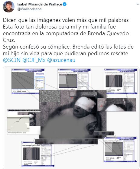 Tuit de Isabel Miranda de Wallace