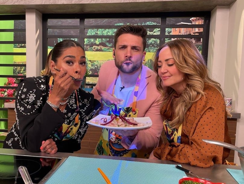 Galilea Montijo, Nicola Porcella y Andrea Legarreta