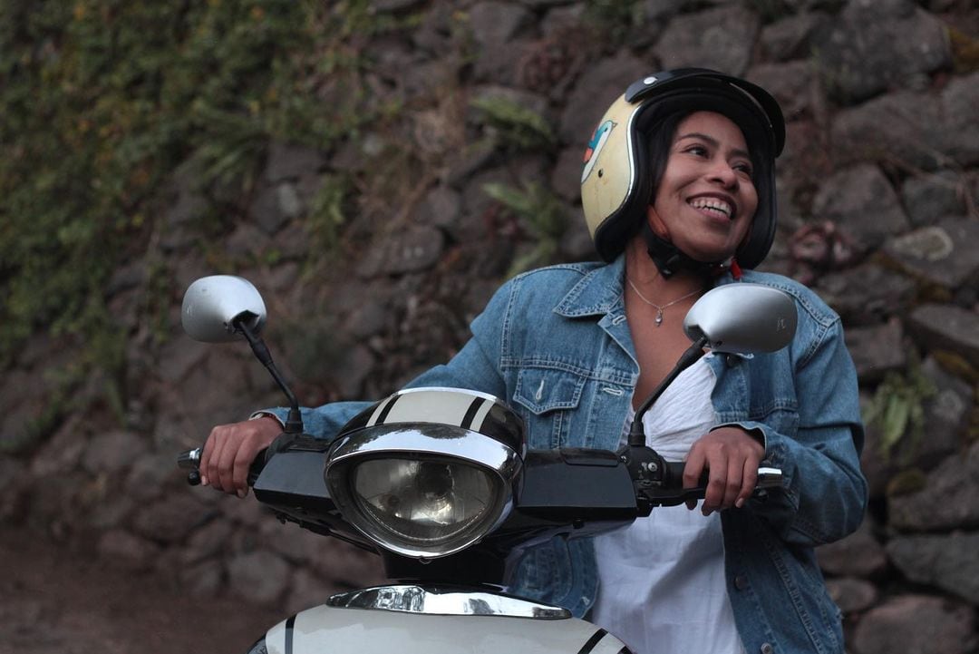 Yalitza Aparicio en el rodaje de 'Presencias', la nueva película de Luis Mandoki