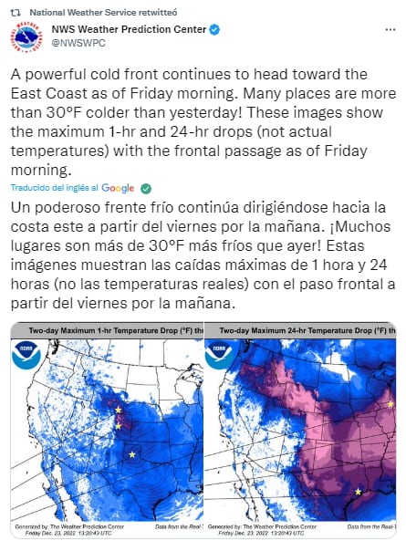 Temperaturas históricas en Estados Unidos