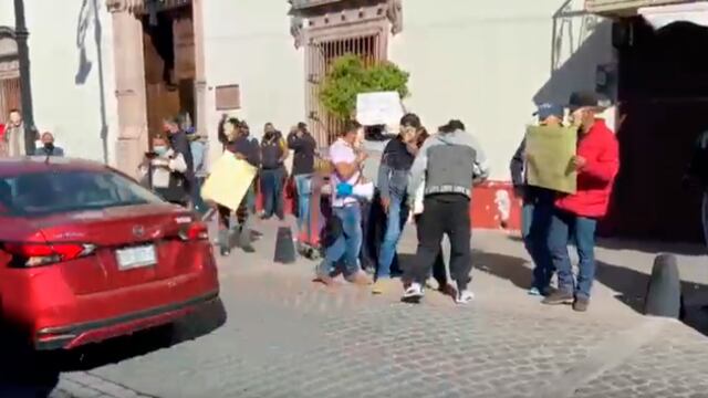 Captura de video de agresión a Mario Delgado en Aguascalientes