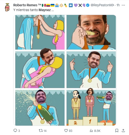 Memes de Jorge Álvarez Máynez y los poquísimos votos a su favor según el PREP 2024