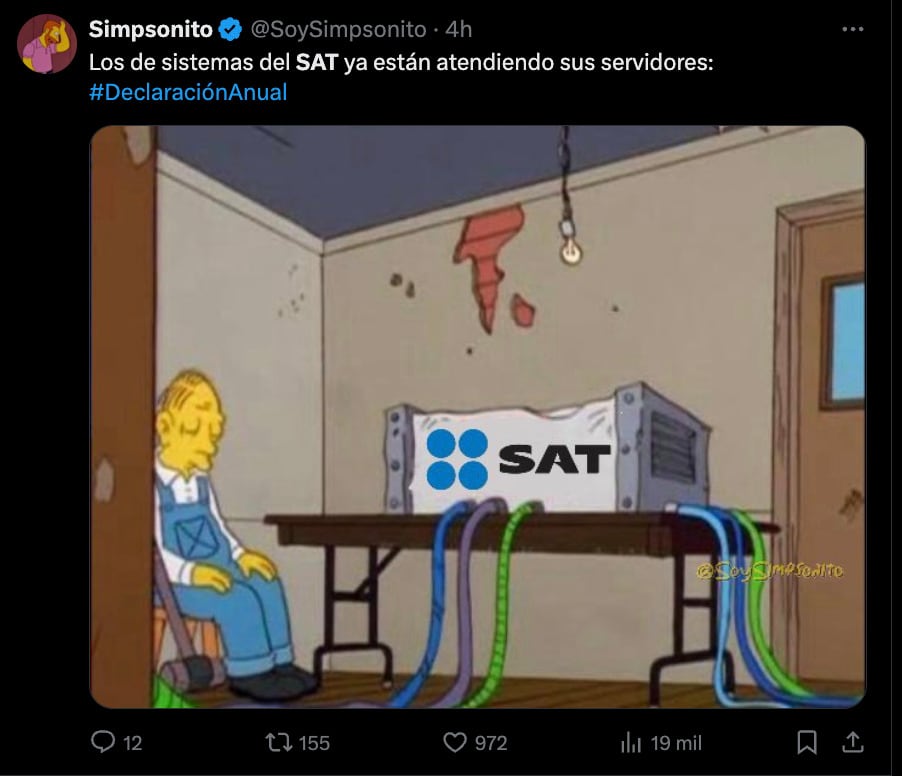 Memes por caída del SAT