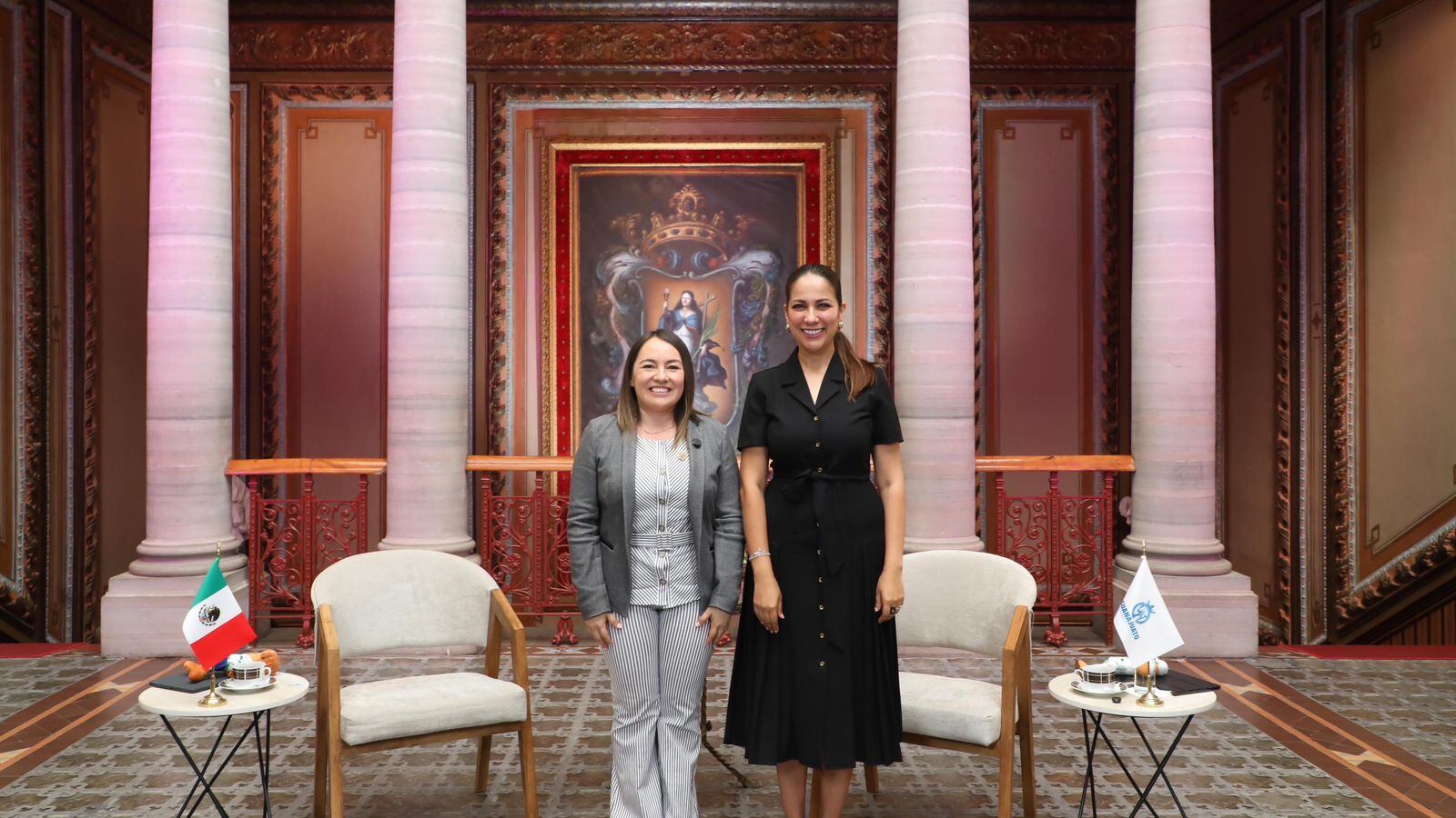Libia Dennise García presume la solidez del sistema ISSEG