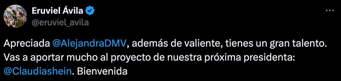 Eruviel Ávila felicita a Alejandra del Moral