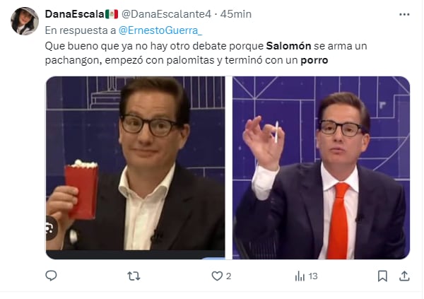 Salomón Chertorivski sacó un porro en el tercer debate CDMX y los memes no se hicieron esperar
