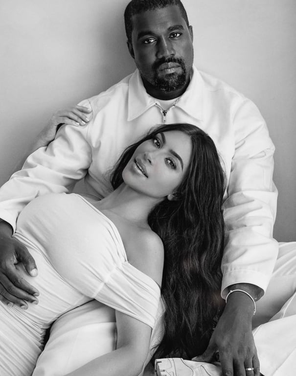 Kanye West y Kim Kardashian