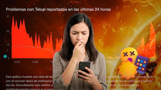 Usuarios reportan fallas en Telmex y Telcel tras tormenta solar