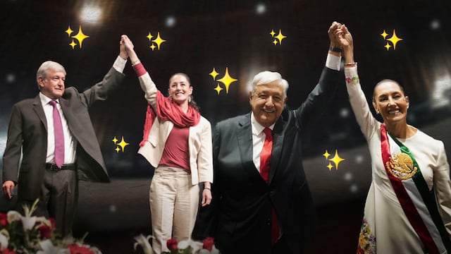 Con fotos con AMLO, Claudia Sheinbaum conmemora el inicio de la Cuarta Transformación