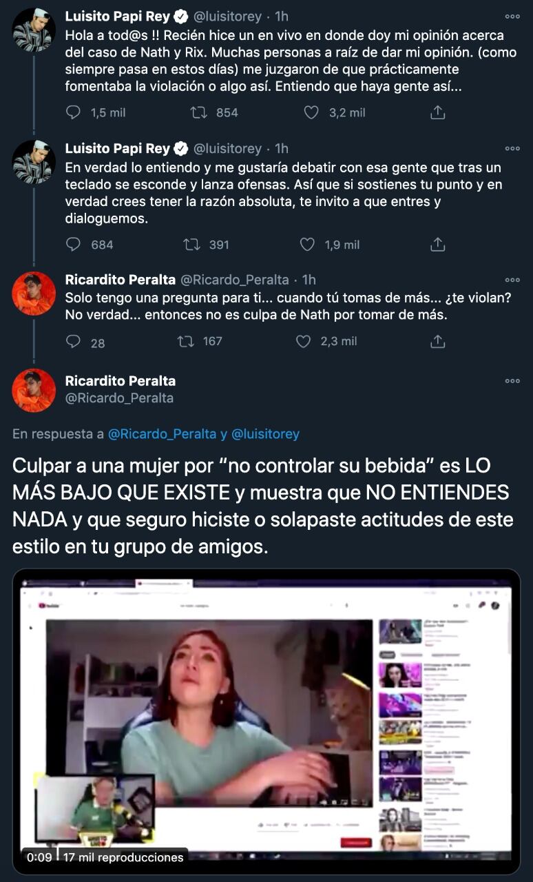 Declaraciones de Luisito Rey