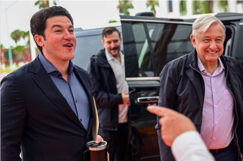 Samuel García y AMLO en visita a refinería de Cadereyta