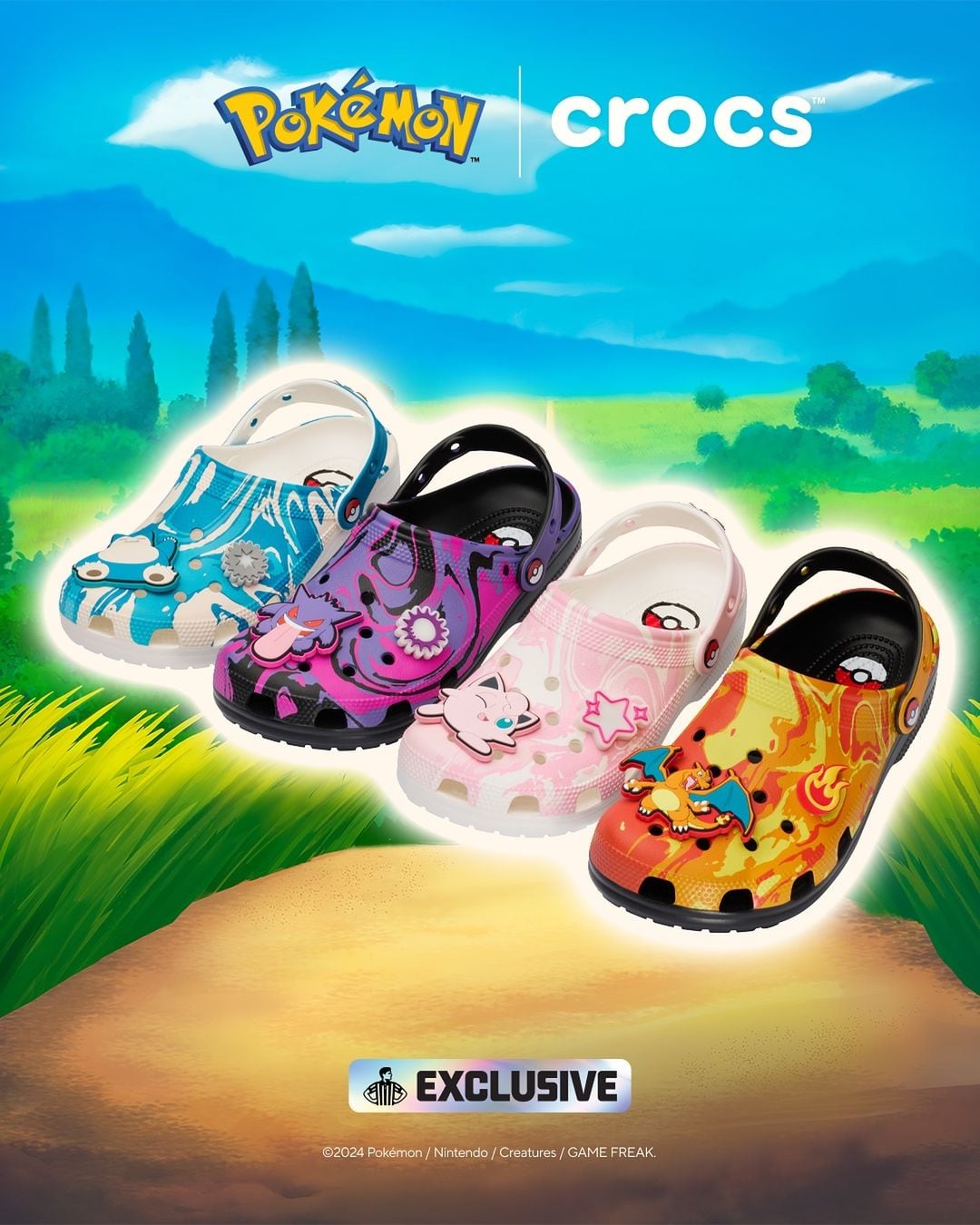 La colección de Pokémon Crocs