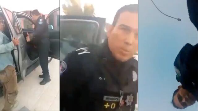 Policía agrede a hombre en Cancún por grabarlo
