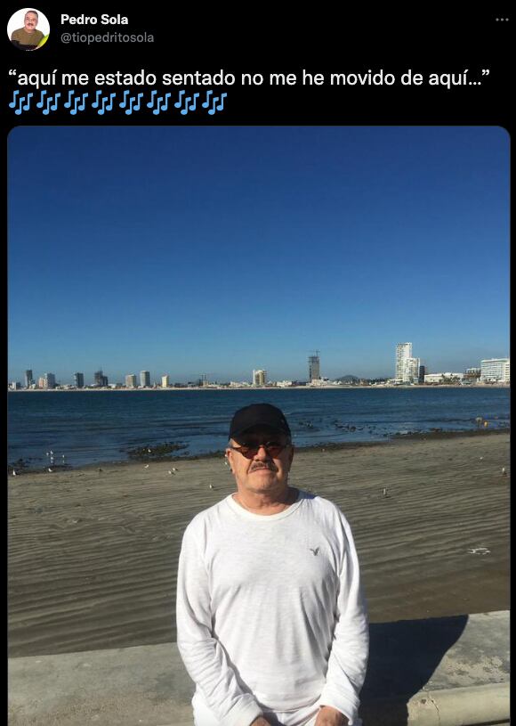 Pedro Sola anda en Mazatlán y le piden que se cuide