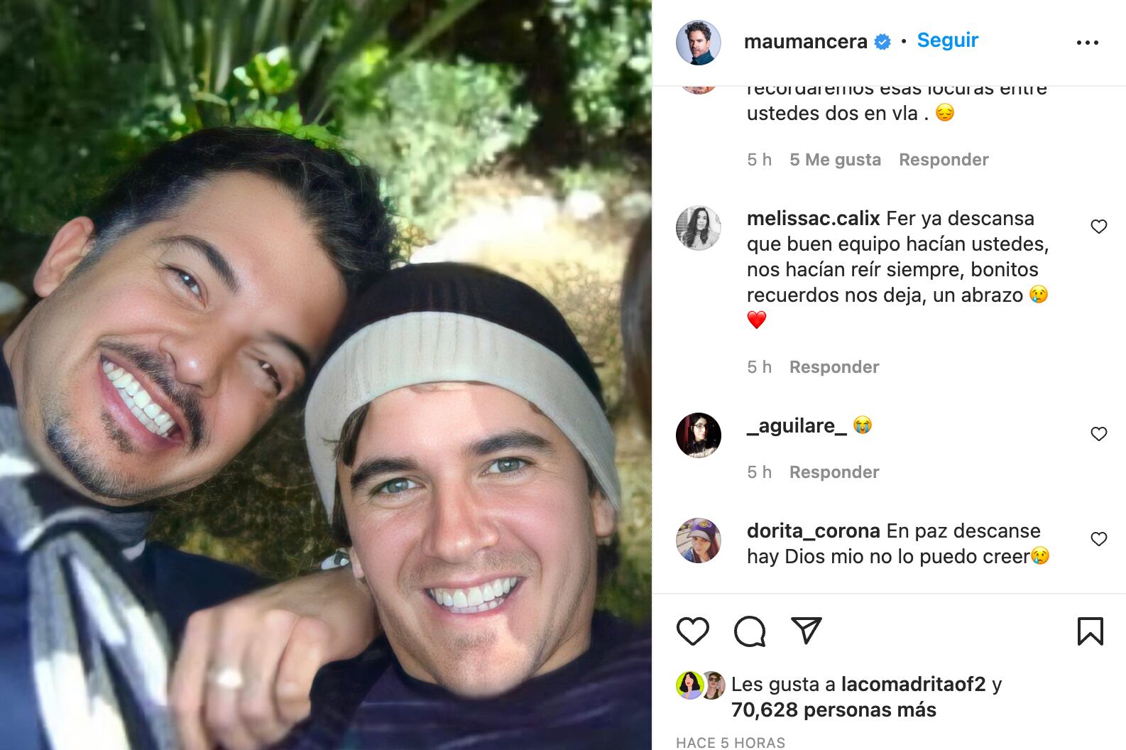 Mauricio Mancera le dedica un mensaje a Fernando del Solar