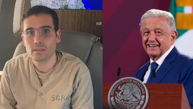 Ovidio Guzmán y AMLO