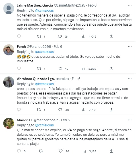 Reacciones a la polémica de Chingu Amiga sobre que no paga impuestos