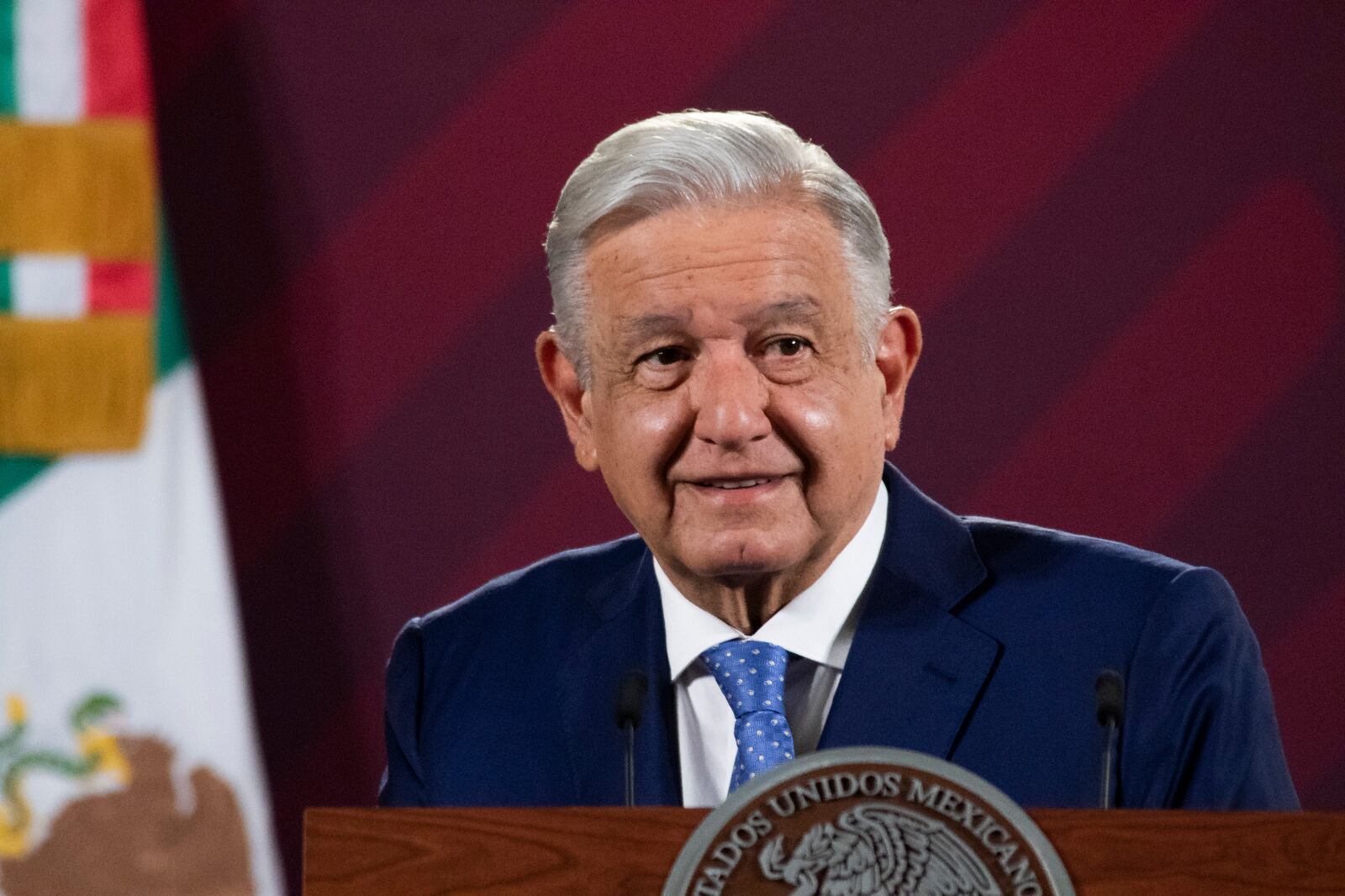 AMLO se presentó en la conferencia mañanera del viernes 28 de abril de 2023 tras su tercer contagio de Covid-19