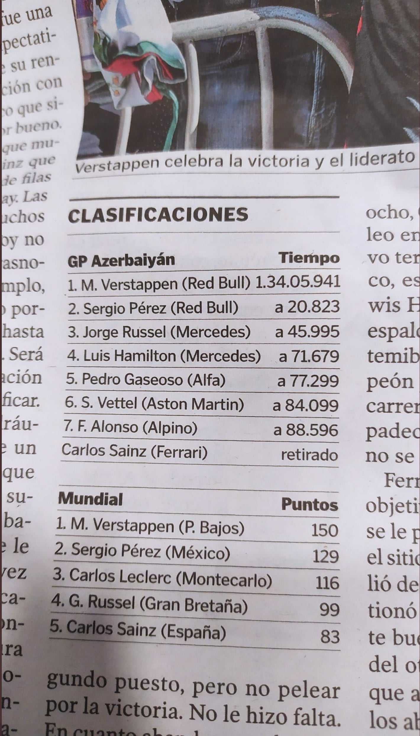 Periódico español (Foto: Twitter)