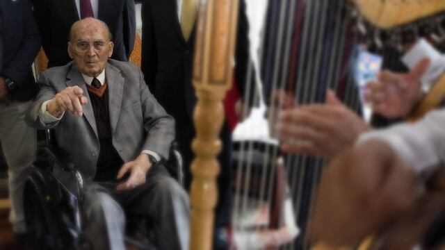 El expresidente Luis Echeverría en mayo de 2017