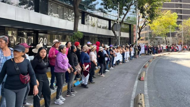 Protesta en la Glorieta de Insurgentes