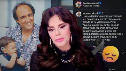La emotiva despedida de Lucía Méndez a Pedro Torres, padre de su hijo
