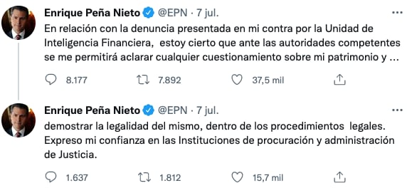 Enrique Peña Nieto solicita que se le permita aclarar situación patrimonial