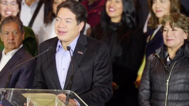 Mario Delgado, Delfina Gómez e Higinio Martinez