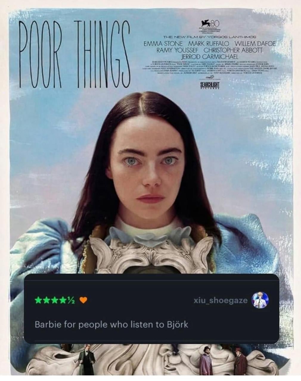 Internautas aplauden la actuación de Emma Stone en Pobres Criaturas