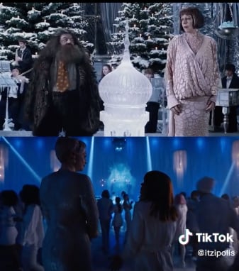 Eventos escolares en Merlina y Harry Potter