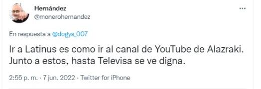 Monero Hernández niega invitación para ir a LatinUS