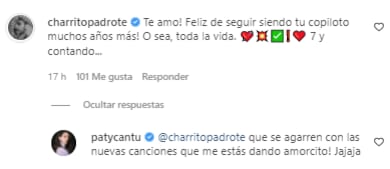Paty Cantú y Christian Vázquez celebran su aniversario.
