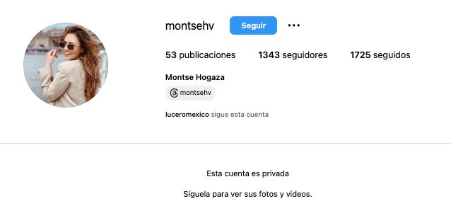 Instagram de Montserrat Hogaza