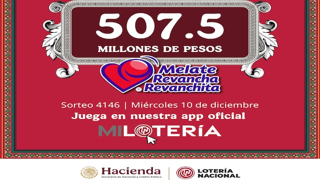 Lotería Nacional invita a participar por la bolsa más grande este 2025: Melate, Revancha y Revanchita.