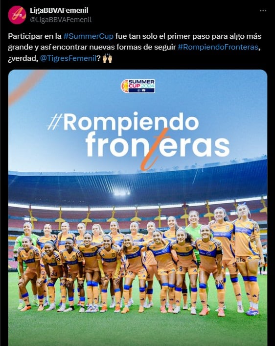 Tigres Femenil quedó fuera de la Summer Cup 2024.
