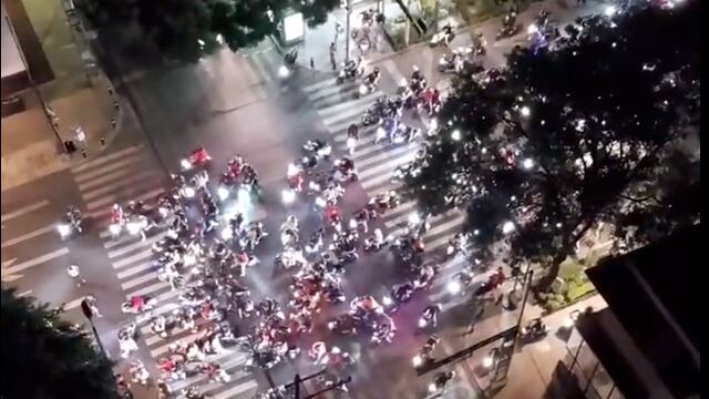 VIDEO: Motociclistas en Paseo de la Reforma causan caos durante rodada; hay 26 detenidos
