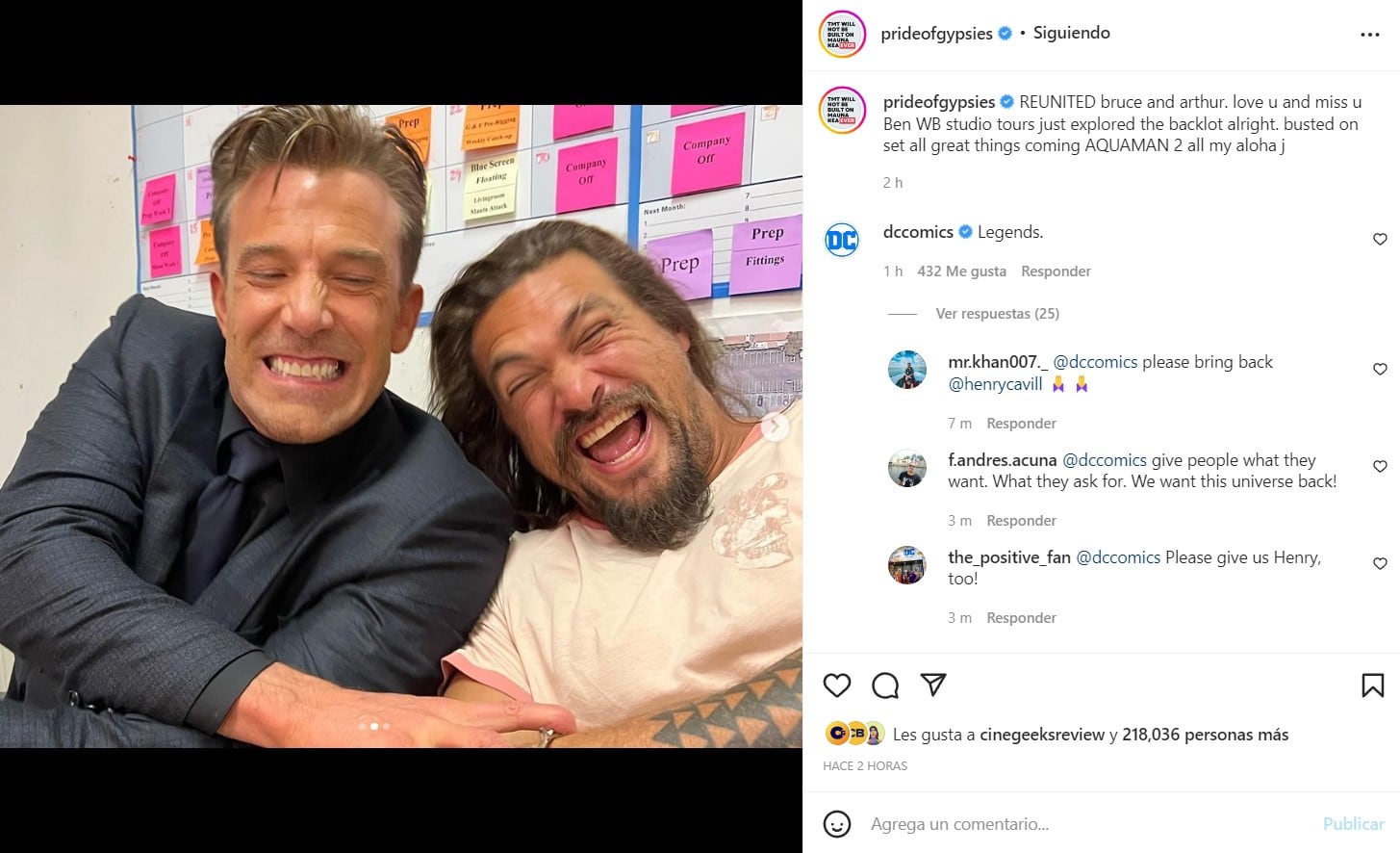 Post de Jason Momoa