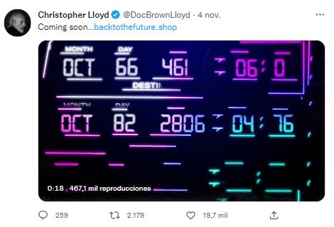 Tuit de Christopher Lloyd