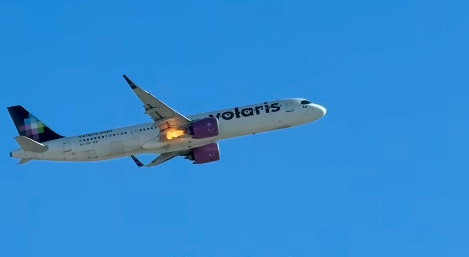 Captan en llamas avión de Volaris con destino a Las Vegas