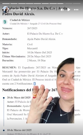 Palacio de Hierro demandó a Alexis Ayala.