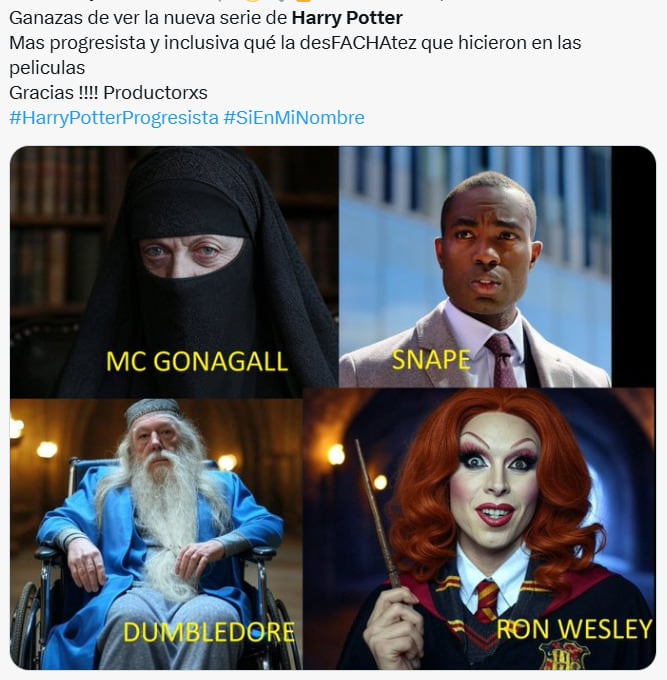 Memes sobre el elenco de la serie de Harry Potter