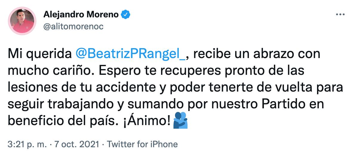 Tuit de Alejandro Moreno Cárdenas