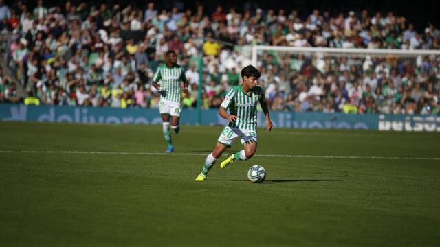 Lainez jugó 72 minutos ante el Athletic de Bilbao