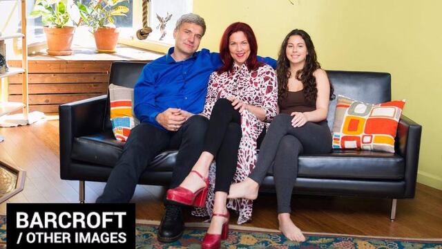 Gracie 'X', su pareja y su hija de 16 años.