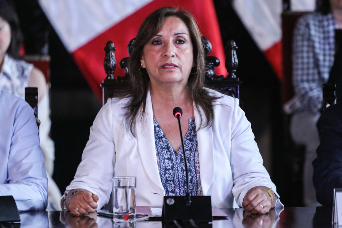 Dina Boluarte, presidenta de Perú