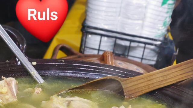 Esquites con tuétano y suadero Rul's