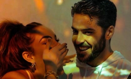 Sara Corrales y su novio Damián Pasquini