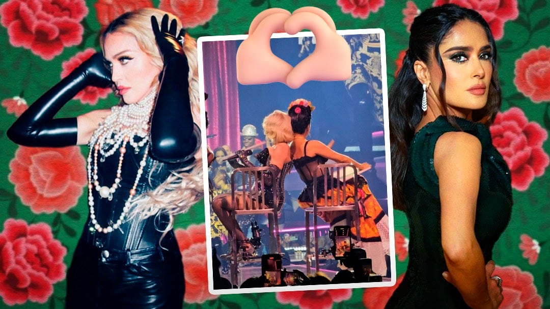 Salma Hayek fue la última invitada de los conciertos de Madonna en México