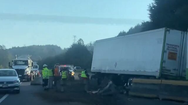 Accidente en la autopista México-Cuernavaca