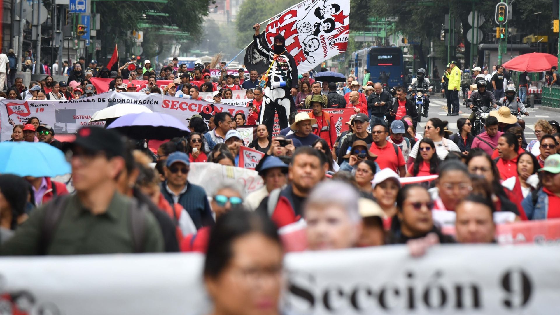 CNTE regresa a CDMX con nuevo bloqueo y protesta en la SEP